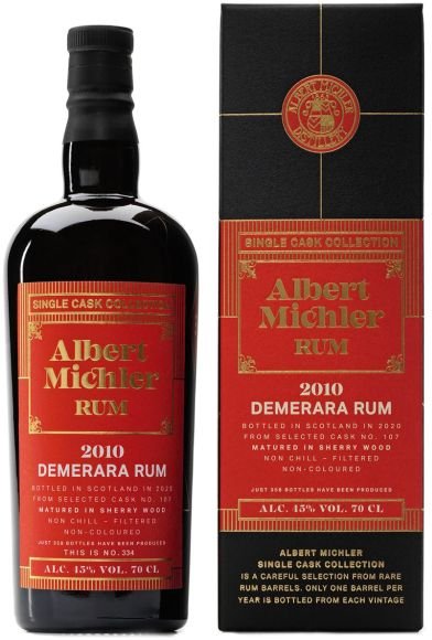 Rum Albert Michler Single Cask Demerara 10y 2010 0,7l 45% GB / Rok lahvování 2020