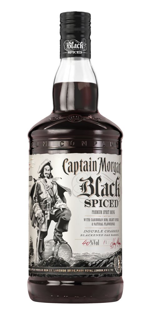 Rum Captain Morgan Black Spiced 1l 40%
