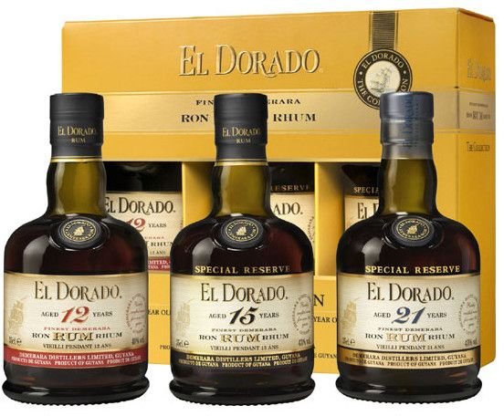 Rum El Dorado The Collection 12y, 15y & 21y 3×0,35l GB