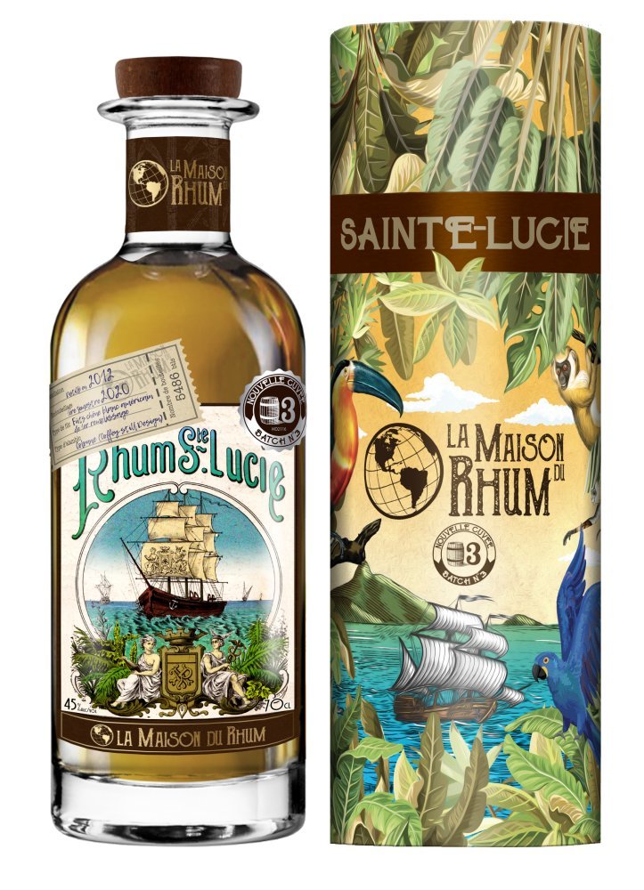 Rum La Maison Du Rhum Santa Lucia No.3 8y 2012 0,7l 45% / Rok lahvování 2020