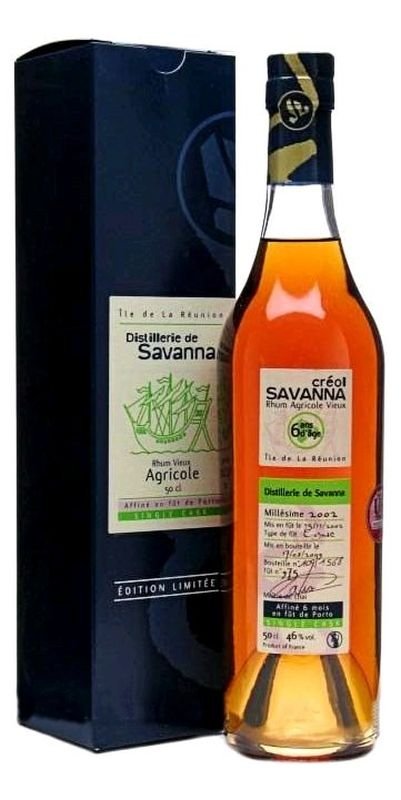 Rum Savanna Porto No. 975 6y 2002 0,5l 46% GB L.E. / Rok lahvování 2009